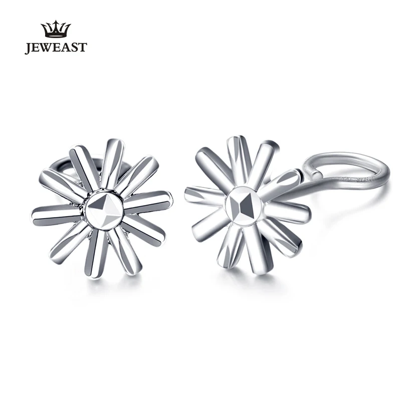 

Pt999 Pure Gold Earring Real Platinum Solid Gold Earrings Beautiful Flower Upscale Classic Party Fine Jewelry Hot Sell New 2023
