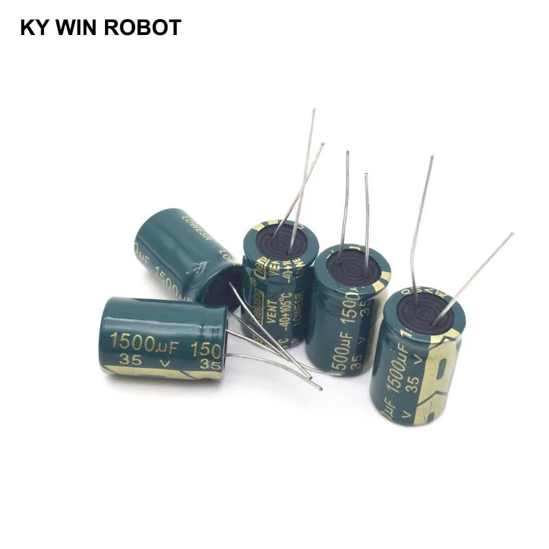 5 pcs Aluminum electrolytic capacitor 1500 uF 35 V 13 * 21 mm frekuensi tinggi Radial Electrolytic kapasitor