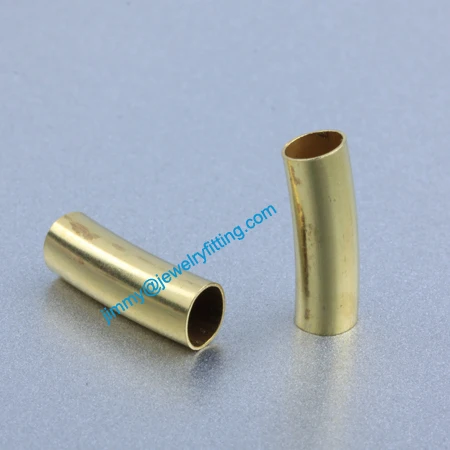 

Jewelry findings Raw Brass matel spacer tube beads Pave tube beads tube Bar 5**15*0.25mm