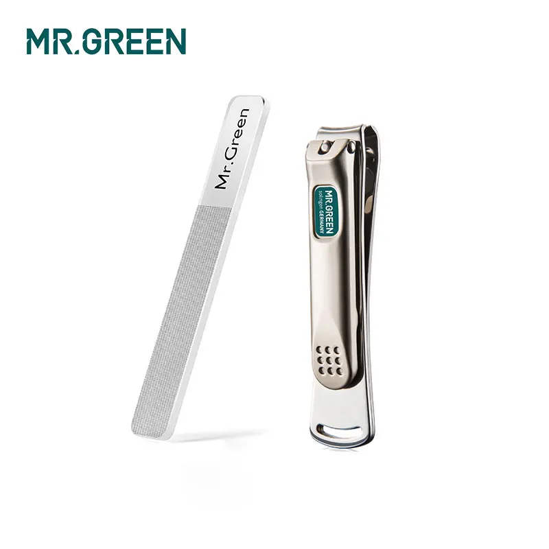 MR.GREEN Nail Clippers Stainless Steel Nail Cutter Clippers Nail file set Manicure Beauty  Pedicure Finger Toe Scissors