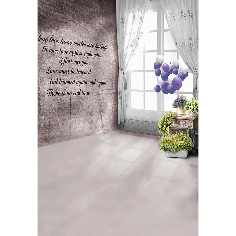 Confession Letter Photography Background Printed Photophone Vinyl Cloth Wedding Valentine Backdrop for Photo Session S-3035