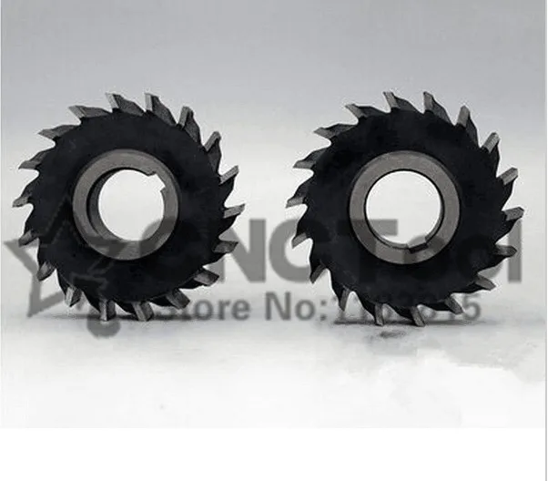 1PCS 125*5*6*8*10*12*14*16*18*20 HSS three straight tooth blade cutter, high-speed steel Slot milling cutter , milling cutter