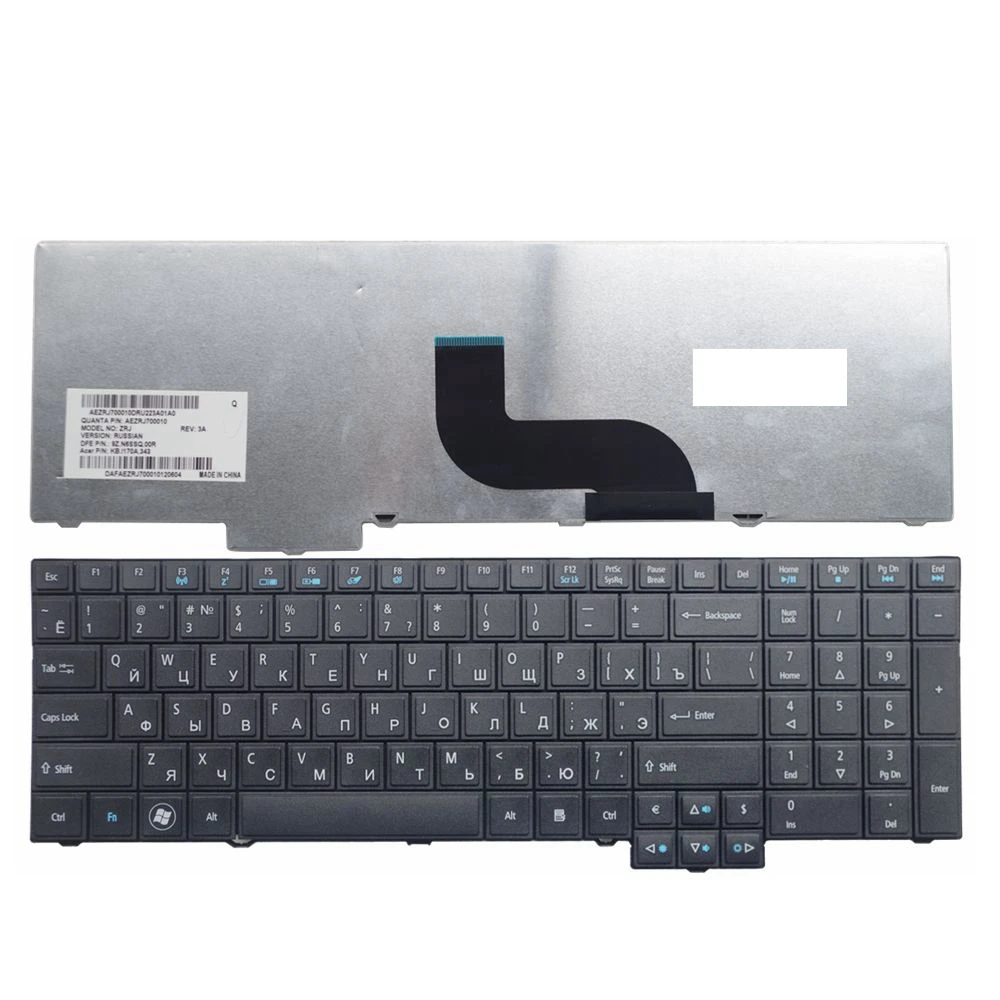 

RU Black New FOR ACER TM5760 8573 TM6495T 7750 5760 6595 6495 for TravelMate 5760 5760G 5760Z 5760ZG Laptop Keyboard Russian