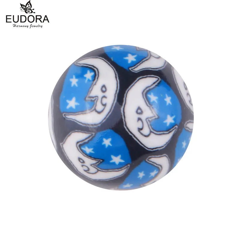 Eudora Angel Caller Colorful Printing Chime Ball 20mm Eudora Harmony Ball Mexican Bola for Floating Locket Cage Pregnant Jewelry