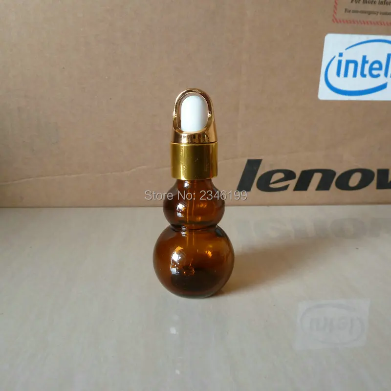 

20ML,20G 30pcs/Lot,Brown Gourd-like Glass Spray Bottle,Lotion Pump,Dropper Bottle,Emulsion Perfume Essential oil Container