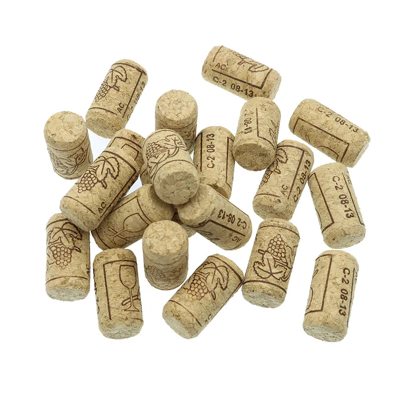 20 pcs / batch wood bottle cork bottle wine cork red wine bottle stopper cork tool wine stopper wooden stake 21*38mm