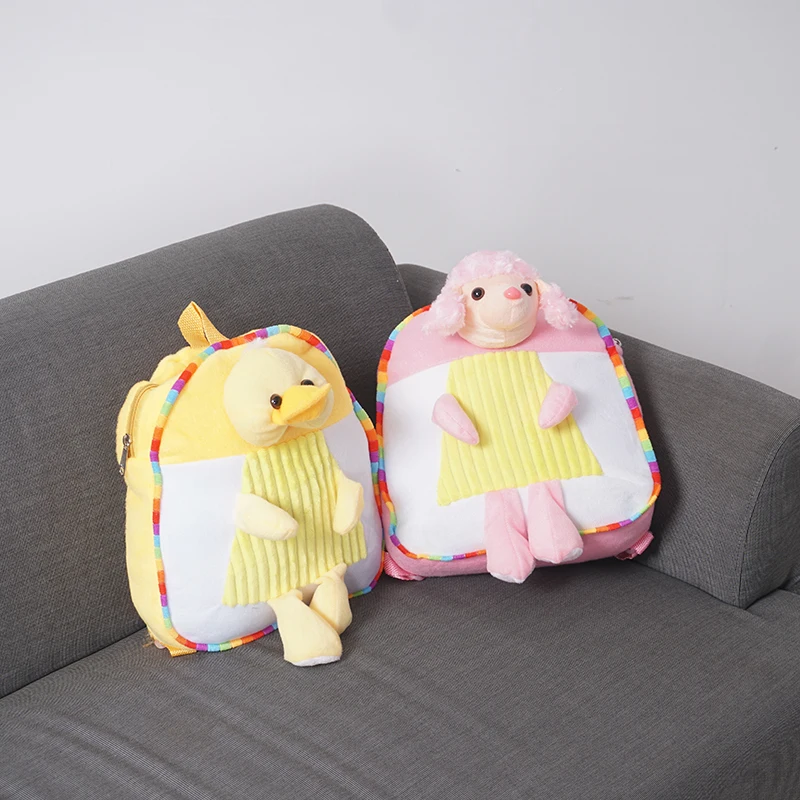 2022 new3D Cartoon Plush Children Backpacks kindergarten Schoolbag Animal Kids Backpack Children School Bags for boy and girls