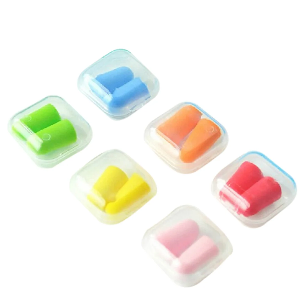 1 Pair Soft Foam Ear Plugs Classic Tapered Travel Sleep Noise Reduction Prevention Earplugs Sound Insulation Ear Protection