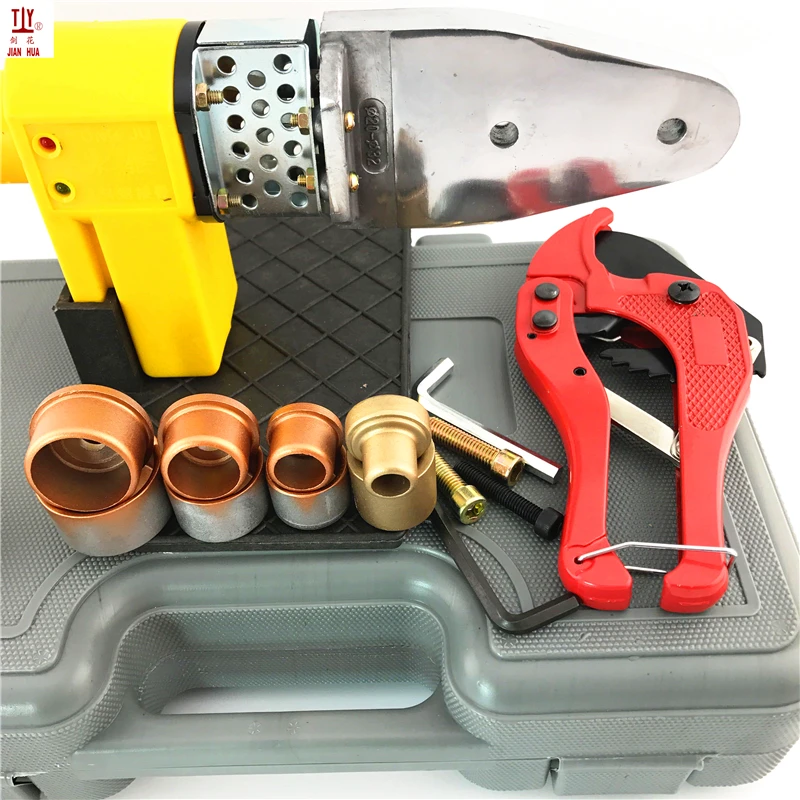 Plumber Tools 220V Automatic Heating Plastic Pipes Welder With Plastic Shell And Cutter DN16mm/20mm/25mm/32mm Pipe Tube To Use