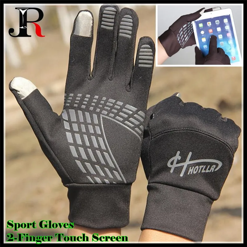 Men&Women Winter Warm Lightweight 2-Finger Touch Screen Gloves,Super Elastic Quick-dry,Non-slip,Jogging Sporting Magic Gloves