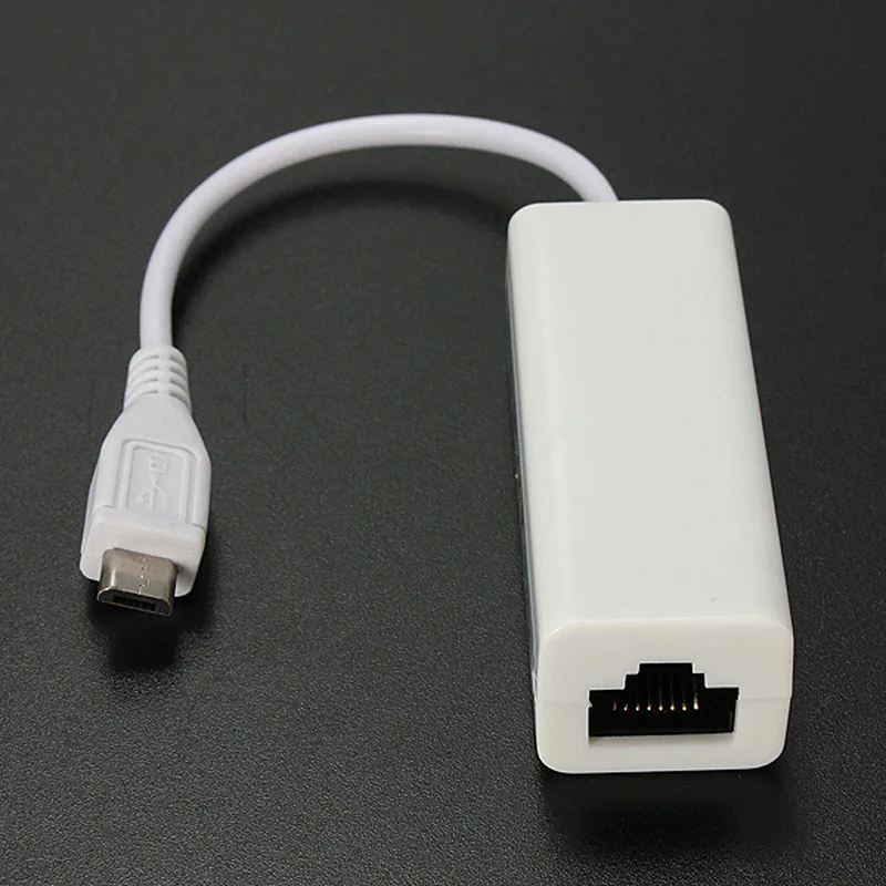 New Micro USB 2.0 5P to RJ45 Networks Lan Ethernet Cable Converter Adapter for Tablet PC EM88