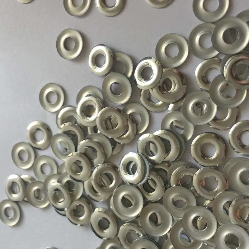 500pc 10*4mm Silver Hole Round Shape Hot Fix Studs Flat Back Iron on Rhinestuds Heat Transfer DIY For Garments Decoration