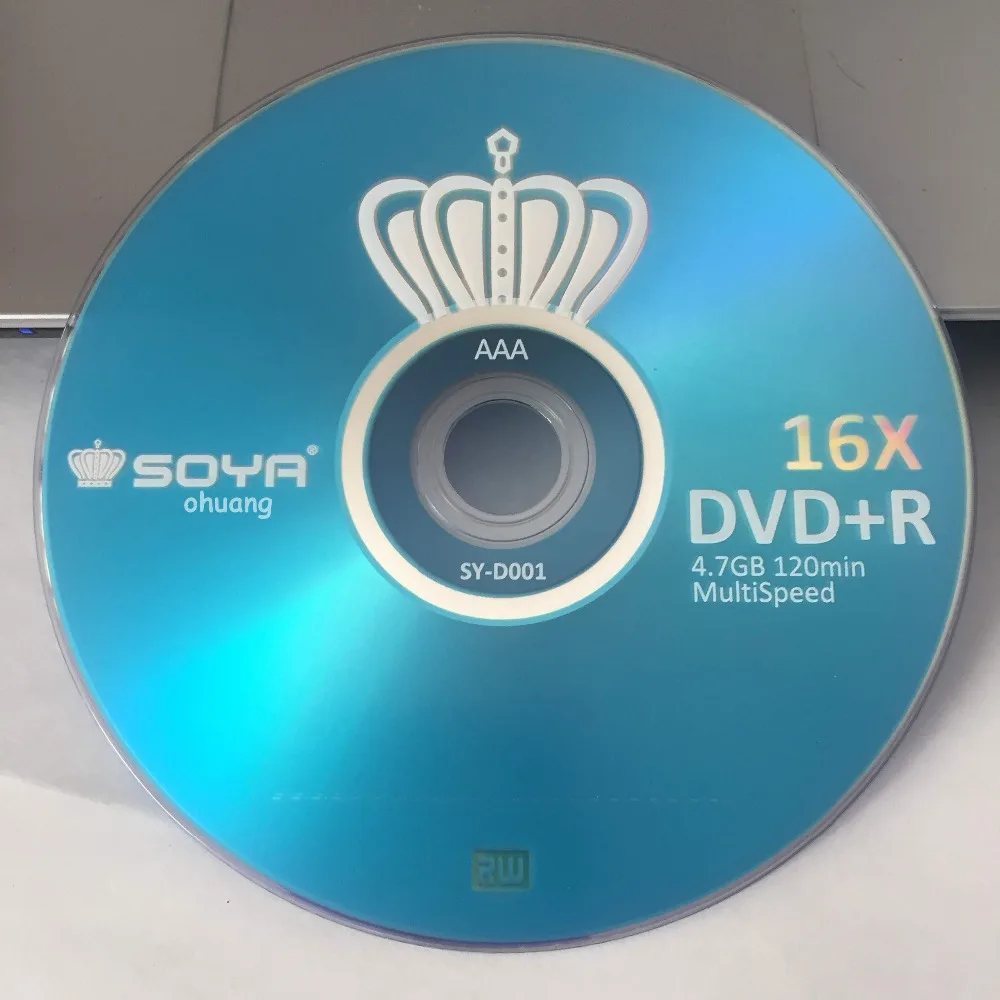 Wholesale 5 Discs A+ Soya King Blue 16x 4.7 GB Blank Printed DVD+R