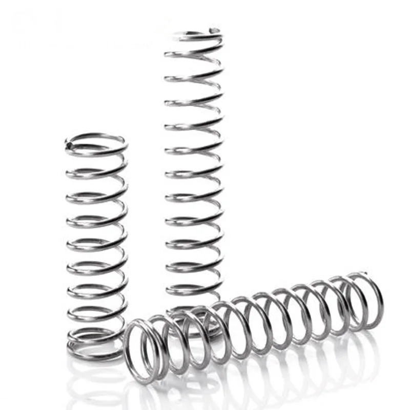 

5pcs 1.8mm Wire diameter Stainless steel Compression springs Y-type Pressure spring 14mm-15mm Outside diameter 10-50mm Length