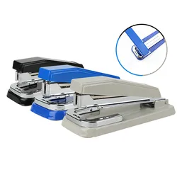 DELI Stapler 360 Rotatable Temporary Permanent Staples Papeleria Y Oficina Rotary Stapler Student Office Paper Binding Supplies