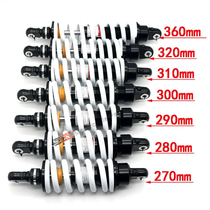 1PC 270mm 280mm 290mm 300mm 310mm 320mm 330mm 360mm Shock Absorber Suspension adjustable for Honda Yamaha Suzuki Kawasaki ATV