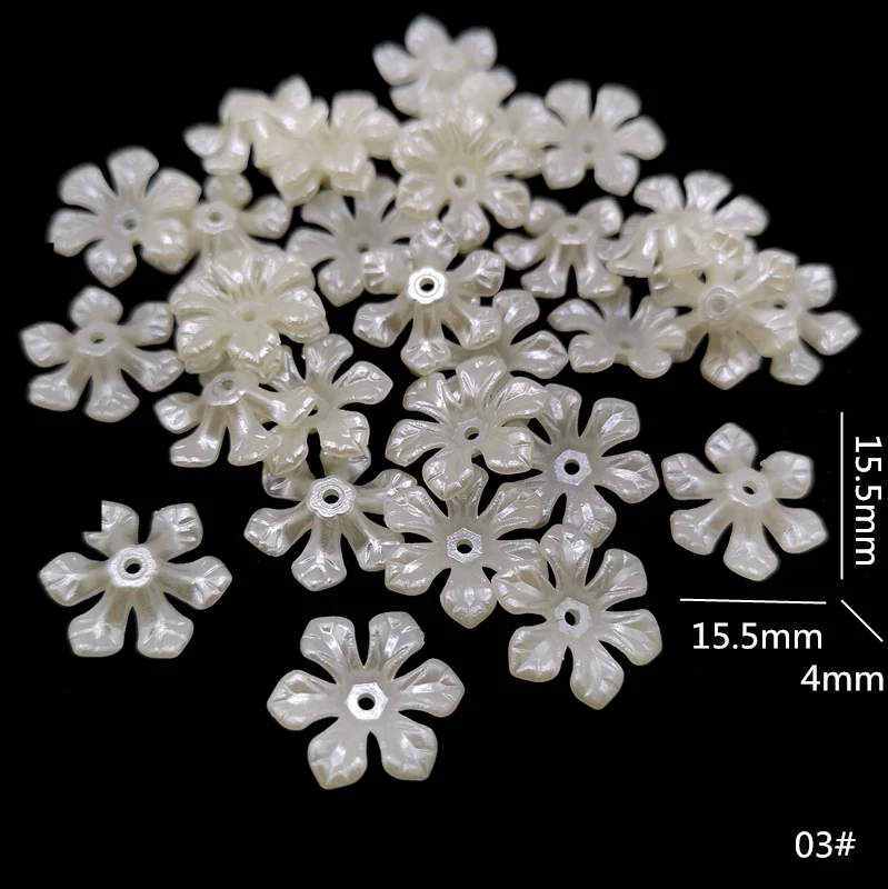 100 قطعة حبات اللؤلؤ الأبيض صنع المجوهرات النتائج قبعات إبرة لتقوم بها بنفسك اكسسوارات بالجملة