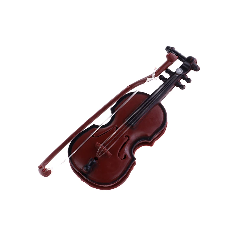 Violin Dollhouse For Decorative Music Instrument Crafts DIY Home Decoration Child Gift