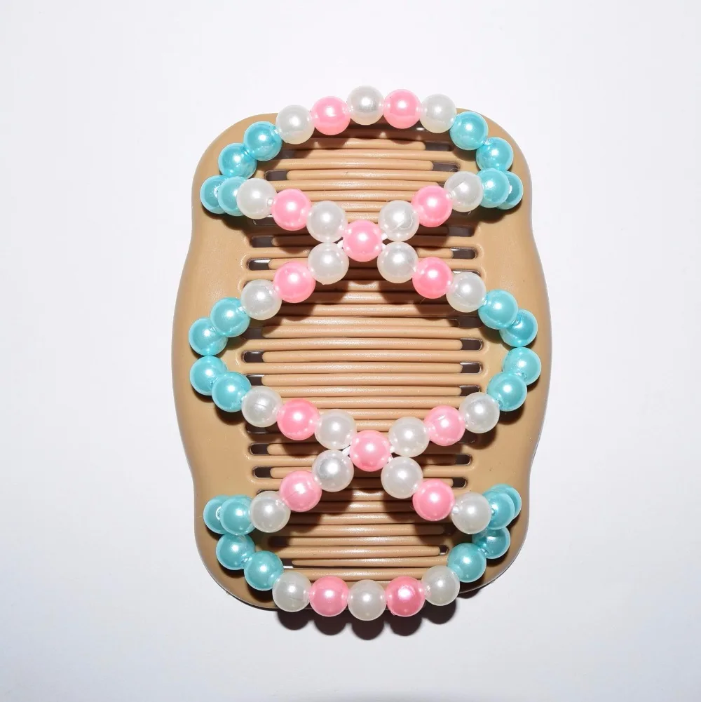 

standard comb blue white pink beads 20pcs/lot magic comb