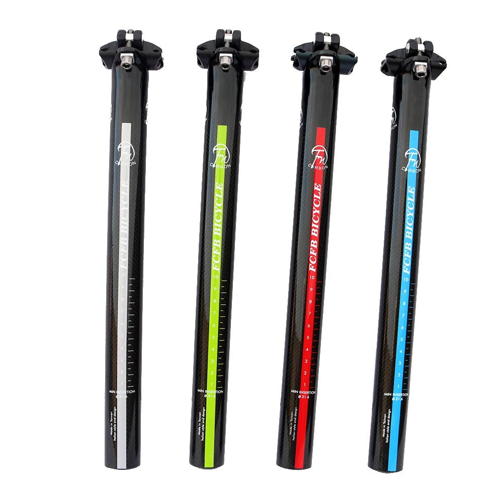 Special sale Newest Mountain Bicycle Carbon Seatpost Road Carbon Fibre Bike Seatposts MTB Parts 27.2 30.8 31.6*350 400 mm