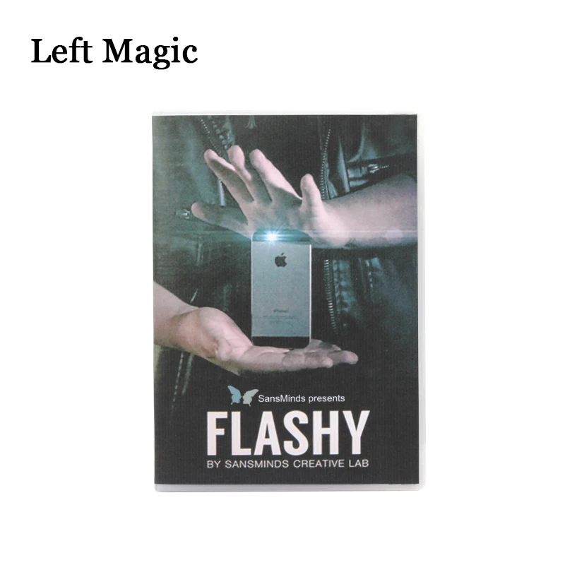 Flashy (DVD+Gimmick)  By SansMinds Creative Lab Magic Tricks Close-Up Card Phone Disappear Magic Props  Street Stage Magic