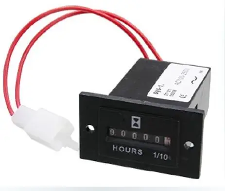 

10V-80VDC AC100-250V 0.3W Generator Sealed Hour Meter Counter Hourmeter Rectangle SYS-2 0-99999.9