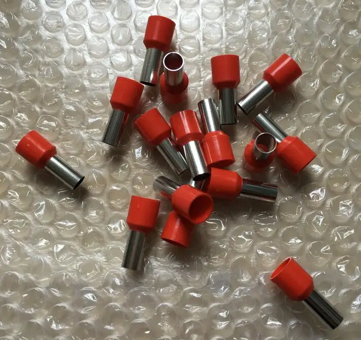 E0506 E0510 E1008 E2508 E4012 E4018 E25-16 E25-22 Tubular insulated pin terminal pin European-style cold press connection