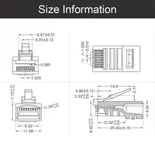 Gold Plated RJ45 Connectors 20-100pcs #5