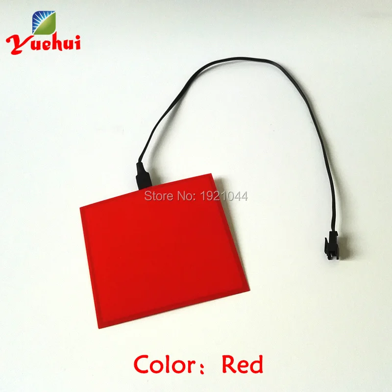 EL Panel Sheet with DC 12V Inverter without Cigar for Car, DIY Decoration, New Design, 6 Colors, 10x10cm