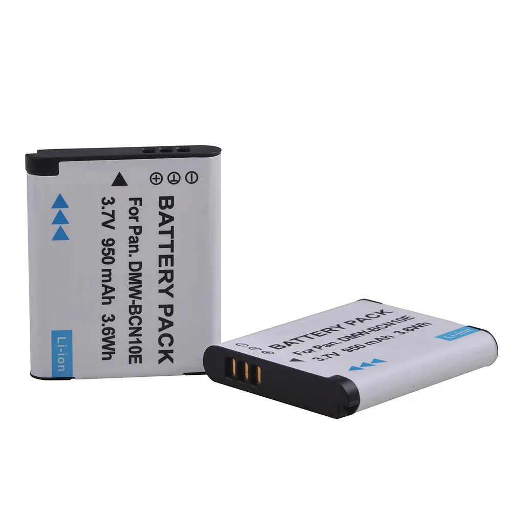 

2Pcs 950mAh DMW-BCN10 DMW BCN10 Lithium BatteryBCN10 Digital Rechargeable Battery for Panasonic Lumix DMC-LF1 DMC-LF1K DMC-LF1W