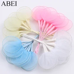 100pcs Artificial Stockings Silk Flower Bouquet for Wedding Candy Box Baby Favor Shower Party Decoration DIY Floral Accessory