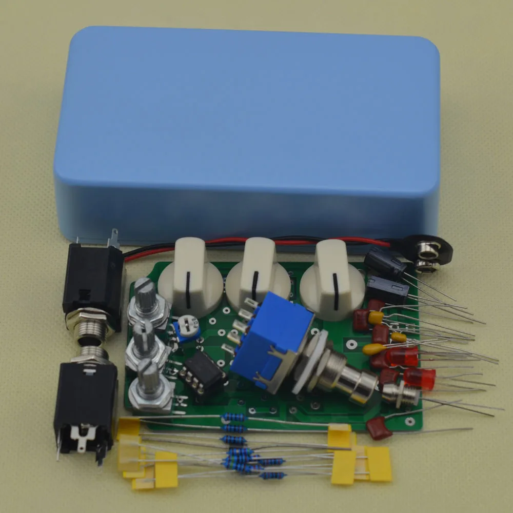 

DIY Distortion Guitar Effect Pedal All Kits with 1590B Enclosure Style Box DS-NO1 Free Shipping