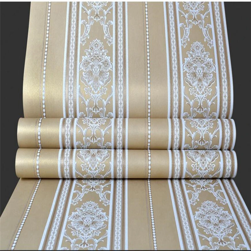 

wellyu European - style vertical stripes 3D wallpaper wallpaper living room bedroom backdrop papel de parede para quarto