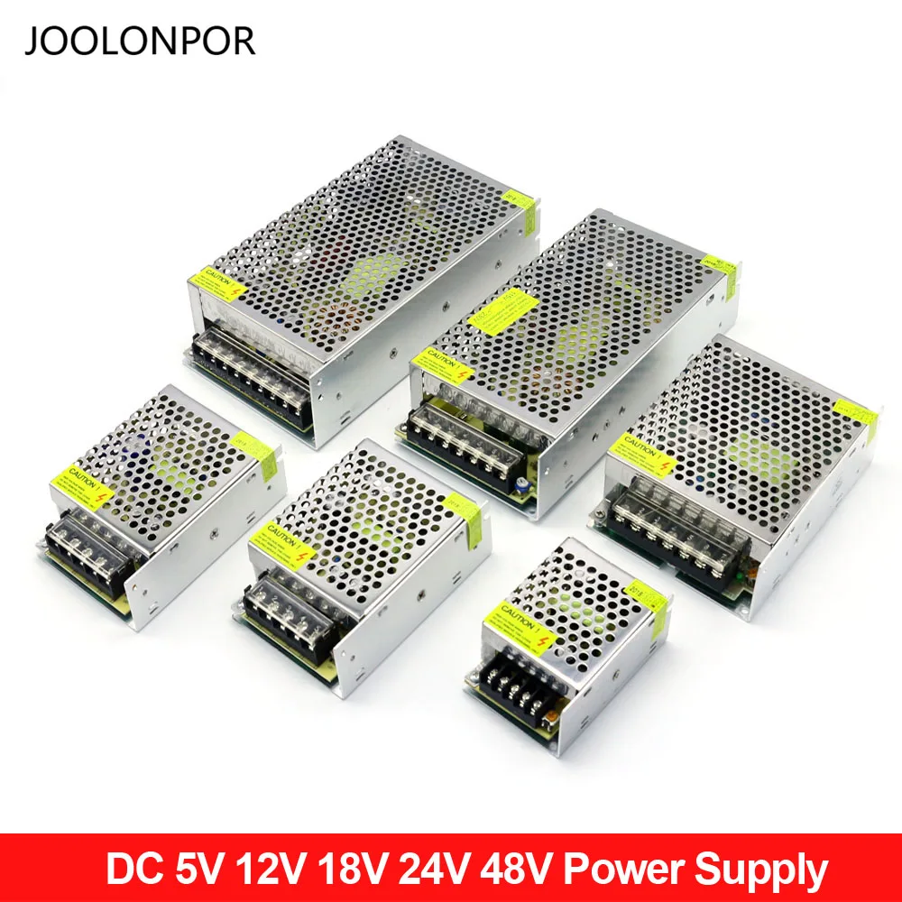 Lighting Transformers DC 5V 12V 18V 24V 48V 3A Power Supply Adapter 15W 35W 55W 75W 150W Led Driver for Strip