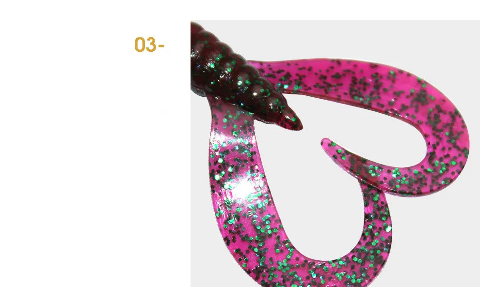 Regenschirmförmiger Weichköder Angelköder 6,5cm/1,8g Grub Doppelschwanz Buzz Jig Kopfhaken Wurm Kunstköder Set 5 Stück – Detail 9
