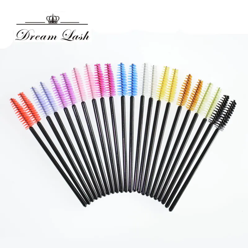 Colorful Mascara Brush for Eyelash Extension Disposable Brush Wand Eyelash Mini Brush Spoolers Makeup Tool