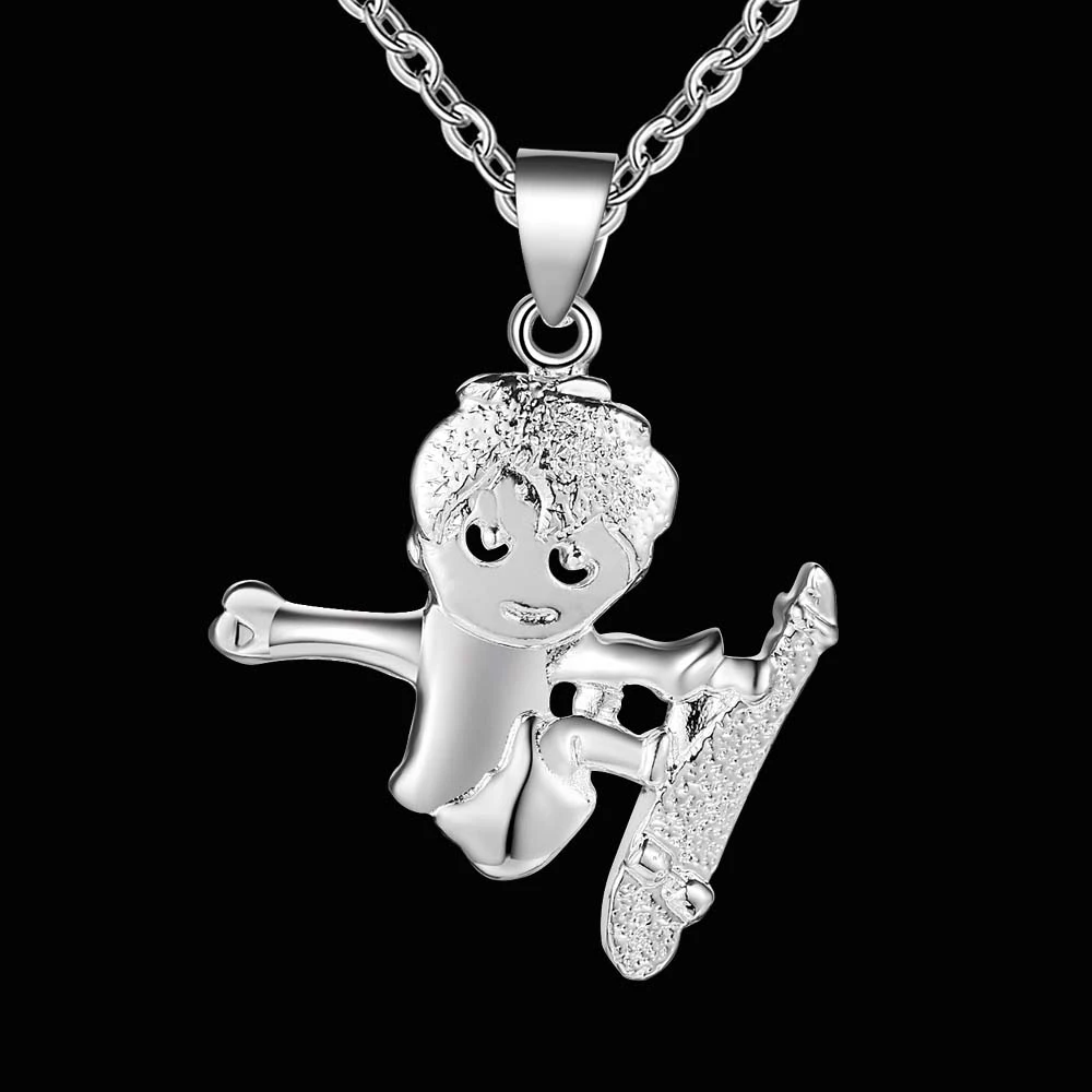 childish child delicate silver plated Necklace New Sale silver necklaces & pendants /XRNDMQJH XCGYPSXY