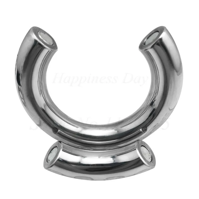 304Stainless Steel Heavy Duty male Magnetic Ball Scrotum Stretcher Metal Penis Cock Lock Ring Delay Ejaculation Sex Toys For Men