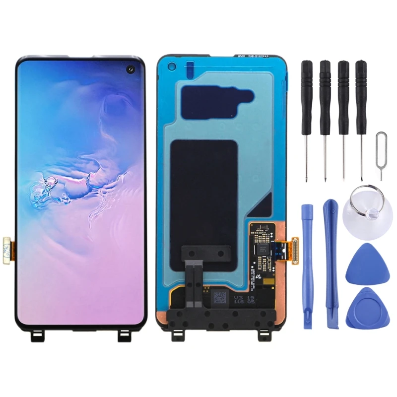 

High Quality LCD Screen and Digitizer Full Assembly Lcd Replacement Glass For Galaxy S10 With Tools