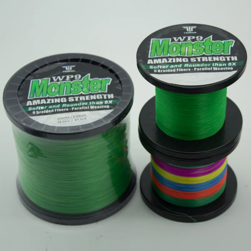 9 Strands PE Braided Fishing Line 1000m Multifilament Fishing Line 9 Braid PE Rope Carp-Fishing Tackle