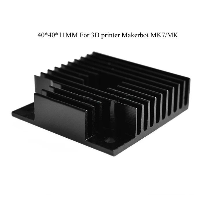 Free Ship with tracking 50PC/Set high quality 40*40*11MM Heatsink for 3D printer MK7/MK8 pitch match 42 stepper motor