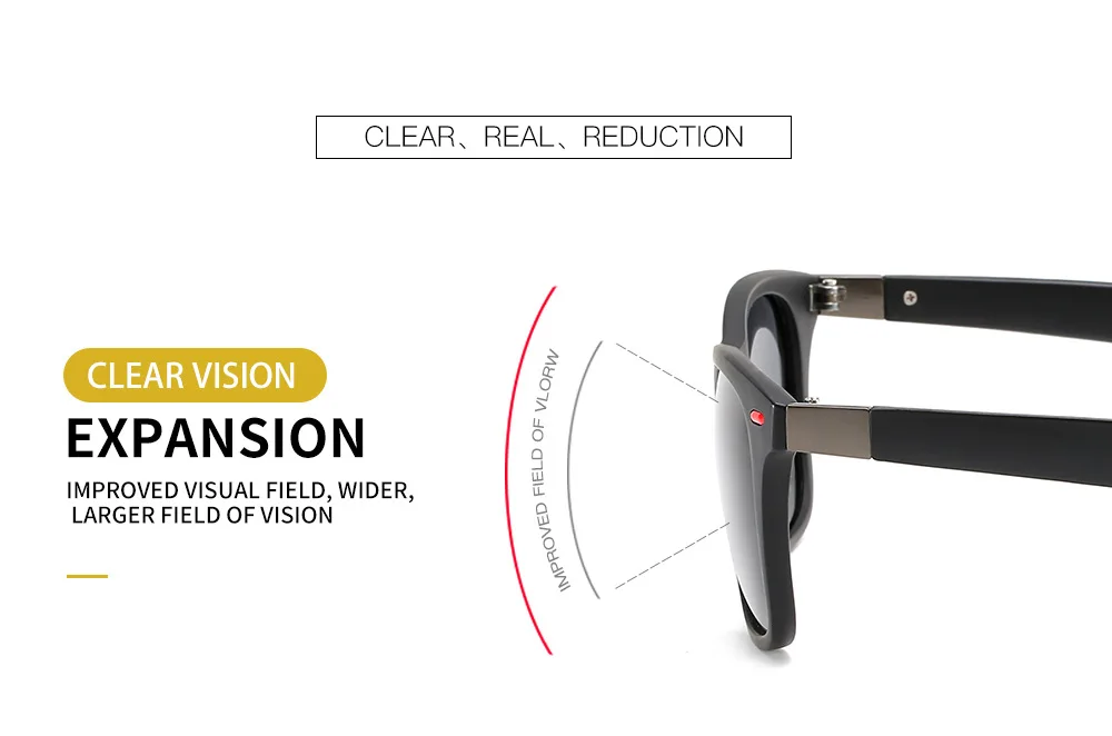 Klassische Polarisierte Marke Design Sonnenbrille Männer Frauen Fahren Angeln Quadratischen Rahmen Sonnenbrille Männliche Goggle UV400 Gafas De Sol – Detail 6