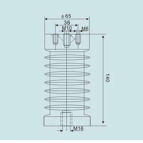 65*140 izolator epoksydowy 10-12KV izolator szyn wysokiego napięcia izolator szyn