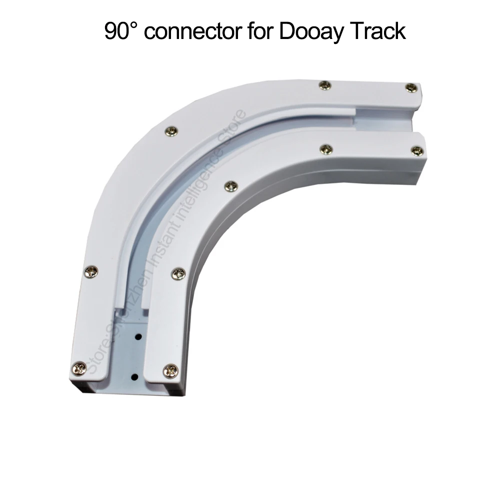 

High Quality 90/135 Degree Electric Curtain Track Rail Joint Bracket Connector for U Type L Type Window For Dooya bend Track