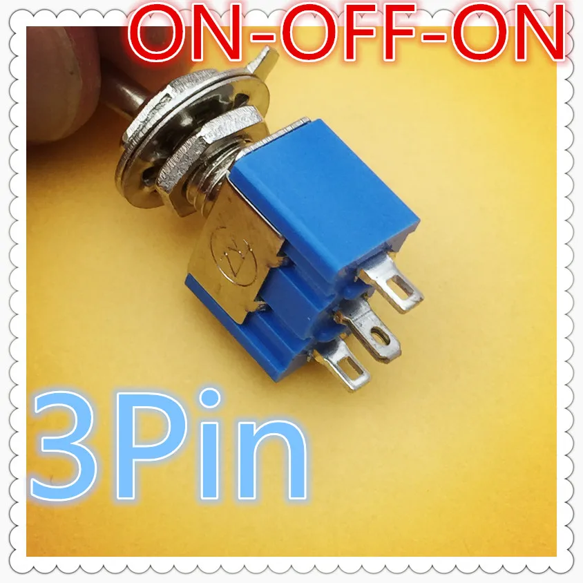 

3pcs G106 Mini MTS-103 3-Pin ON-OFF-ON 6A 125V 3A 250VAC Toggle Switches High Quality Sell At A Loss Belarus Ukraine USA