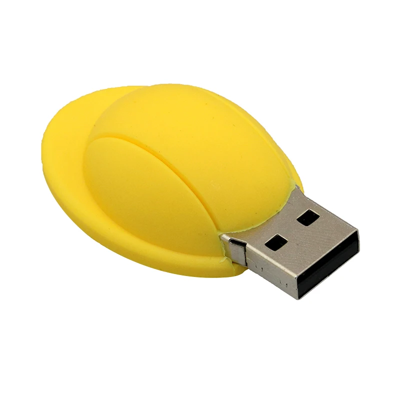 Kartun Usb Flash Drive 4GB U Disk 8GB 16GB Tongkat 32GB Kuning Keselamatan Topi Keras Pen Drive 64GB Pendrive Helm Penyimpanan Kartu Memori
