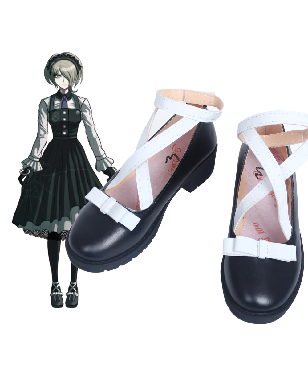 

Danganronpa Kirumi Tojo Shoes Cosplay Danganronpa V3: Killing Harmony Kirumi Tojo Cosplay Shoes Black Boots Custom Made