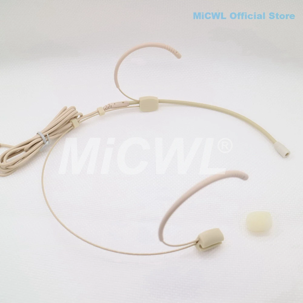 New Beige Head HeadMic Headset Microphone for MiPro Radio Mic System Omnidirectional Mini XLR 4Pin Lock