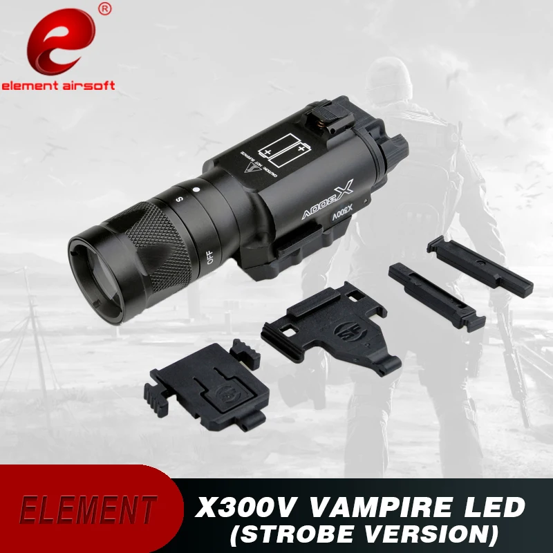 

Element Airsoft Tactical Flashlight Surefir X300 Pistol Light GLOCK 17 18C 19 Accessories X300V Strobe Gun Weapon Light EX381