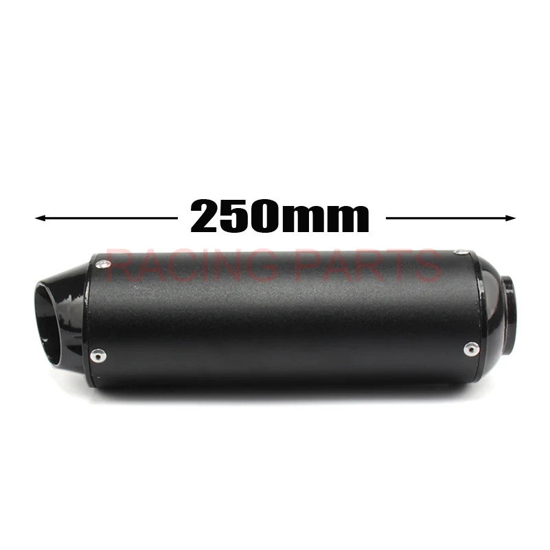 38mm 28mm Motorcycle Exhaust Muffler Tip Pipe for 125 150 160cc Dirt Pit Bike ATV black Grey Kayo BSE